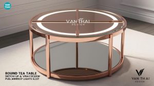 Bàn trà inox PVD Đà Nẵng
