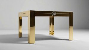 Gia Công Bàn Trà Inox Mạ Đồng 2