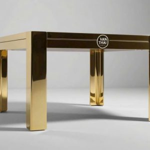 Gia Công Bàn Trà Inox Mạ Đồng 2