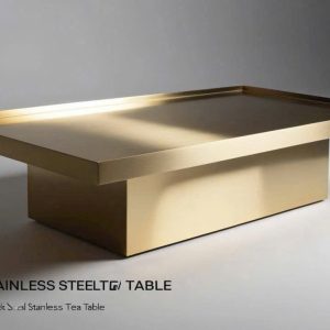 Gia Công Bàn Trà Inox Mạ Đồng 3