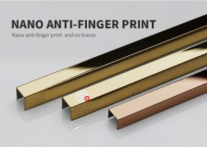 Nẹp Inox U10 Vàng Xước 1