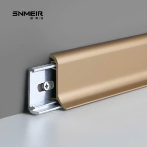 Nẹp Nhôm Len Chân Tường D80 1