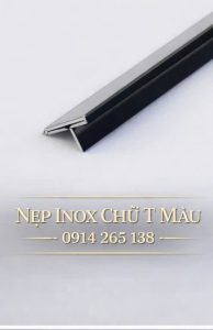 Nẹp Inox Chữ T 20 Vàng Xước 1