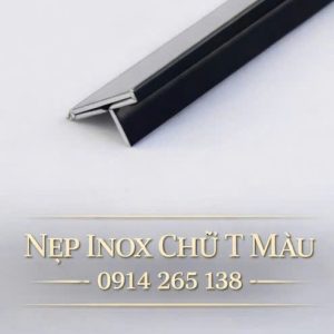 Nẹp Inox Chữ T 20 Vàng Xước 1