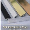 Nẹp Inox Chữ T 20 Vàng Xước 4