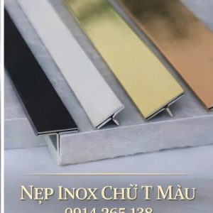 Nẹp Inox Chữ T 20 Vàng Xước 4