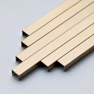 Nẹp Inox U Màu Vàng Đồng 2