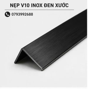 Nẹp Inox V10 Đen Xước 1