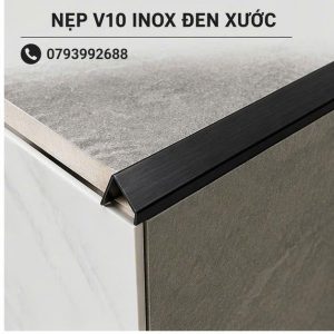 Nẹp Inox V10 Đen Xước 2