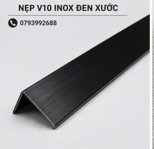 Nẹp Inox V10 Đen Xước 3