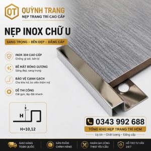 Nẹp Inox Chữ V, T, U Quỳnh Trang TP.HCM 2