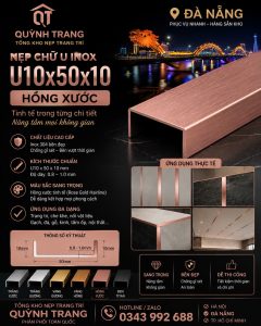 Nẹp U Inox Quỳnh Trang Đà Nẵng 1