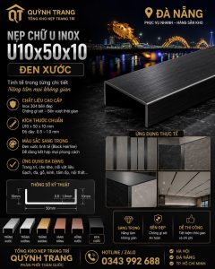 Nẹp U Inox Quỳnh Trang Đà Nẵng 2