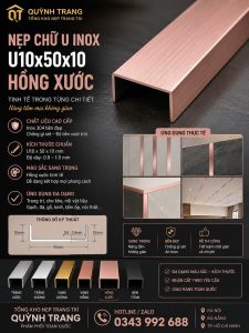 Nẹp U Inox Quỳnh Trang Đà Nẵng 3