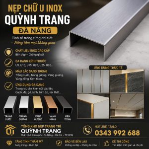 Nẹp U Inox Quỳnh Trang Đà Nẵng 4