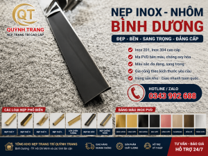 nẹp inox nhôm bình dương quỳnh trang
