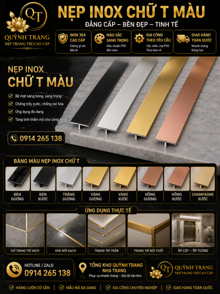 Ứng Dụng Của Nẹp Inox Nhôm Tại Nha Trang