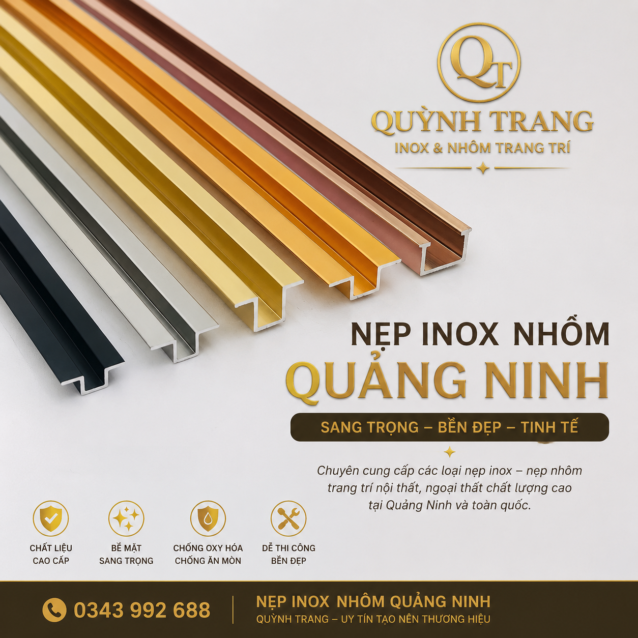 nẹp inox nhôm quảng ninh 1