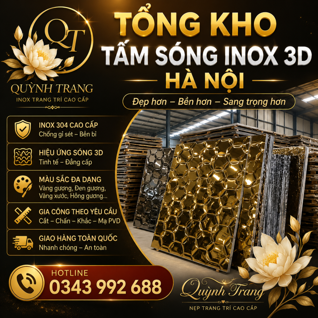 Tấm sóng inox 3D là gì?