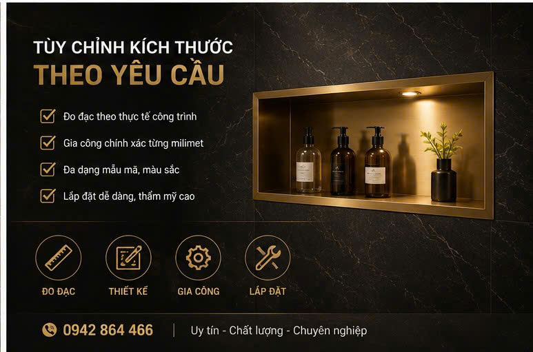 Khoá hộc inox âm tường