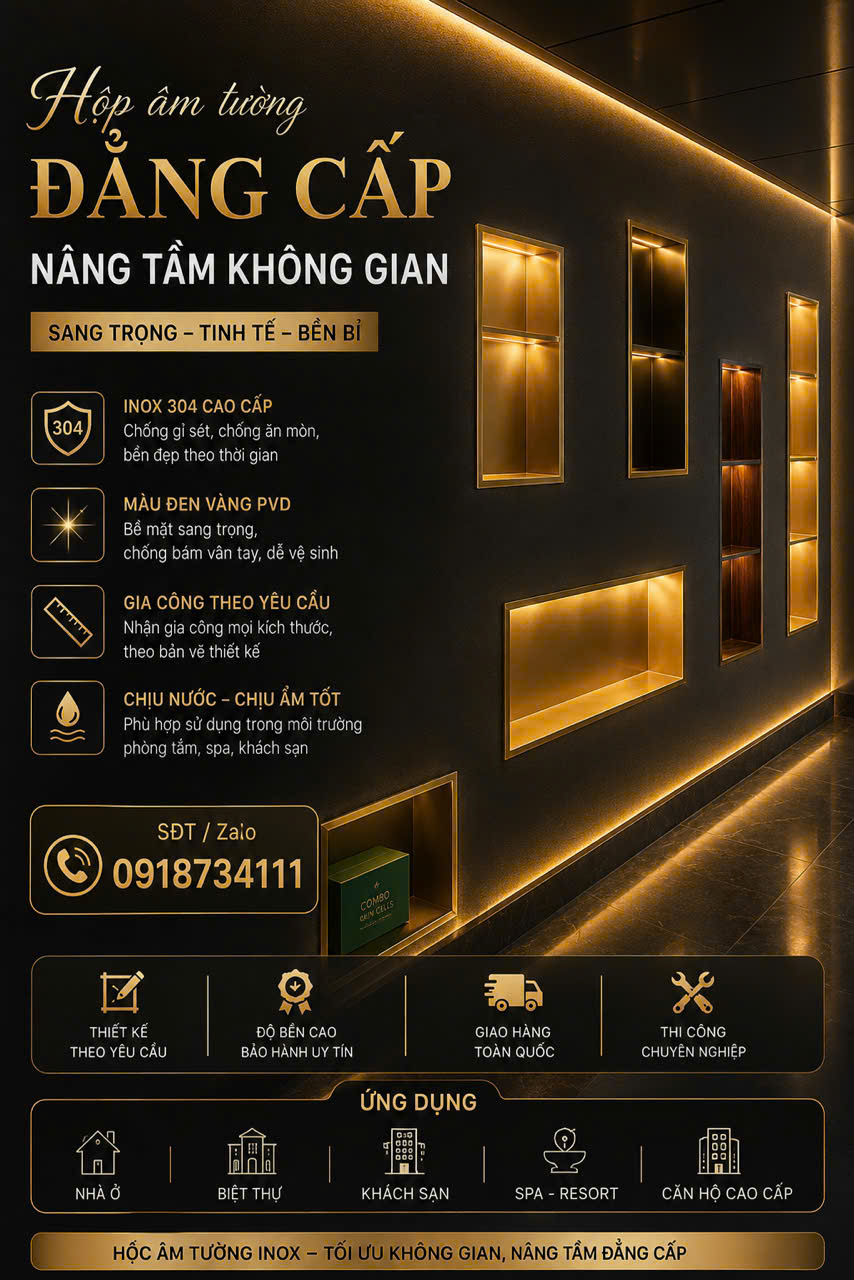 Hộc Inox Âm Tường Hà Nội 1